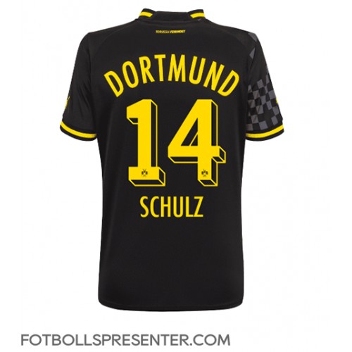 Borussia Dortmund Nico Schulz #14 Borta Matchtröja Dam 2022-23 Kortärmad Borussia Dortmund Nico Schulz #14 Borta Matchtröja Dam 2022-23 Kortärmad